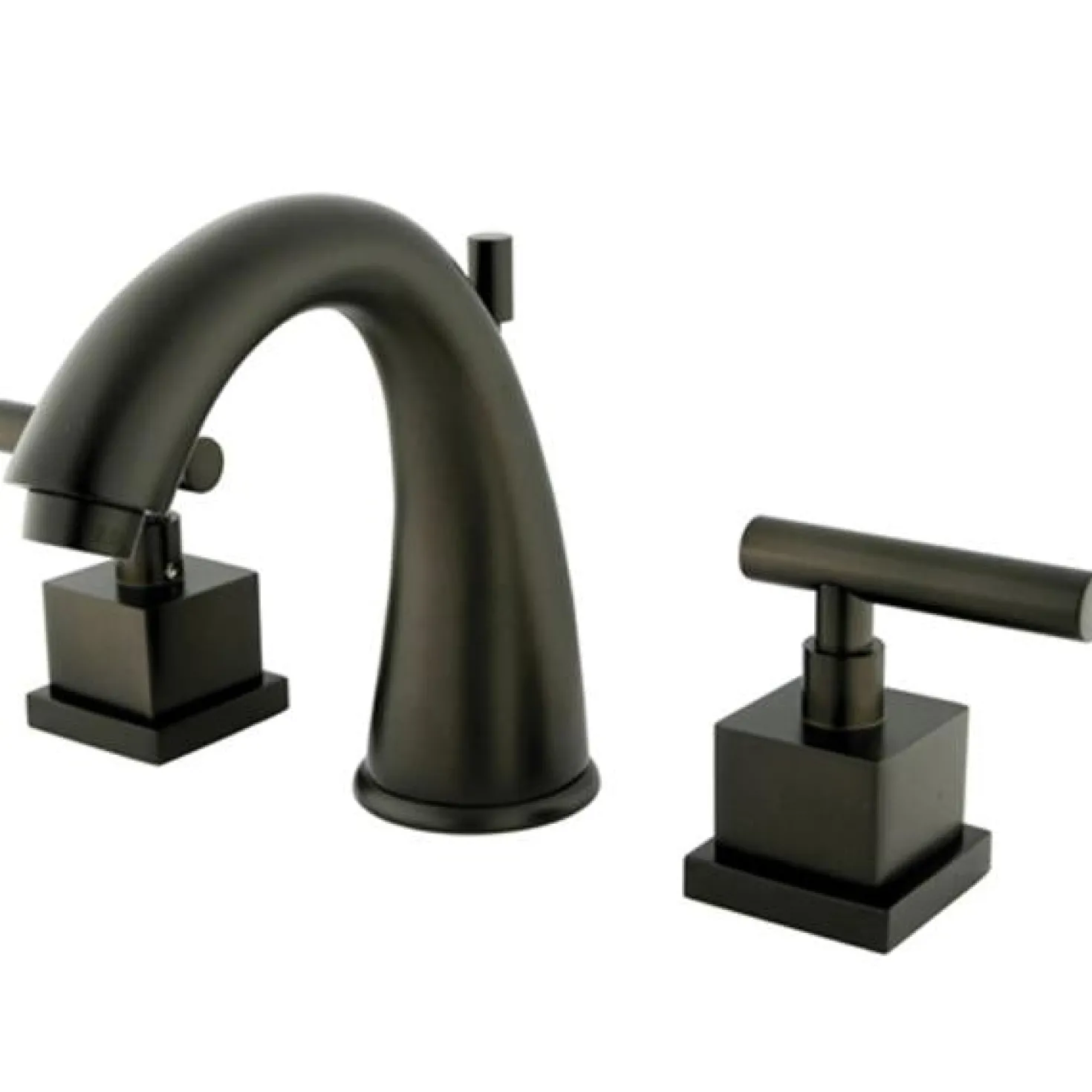 Kingston Brass Claremont Two Handle 8" to 16" Widespread Lavatory Faucet with Brass Pop-up