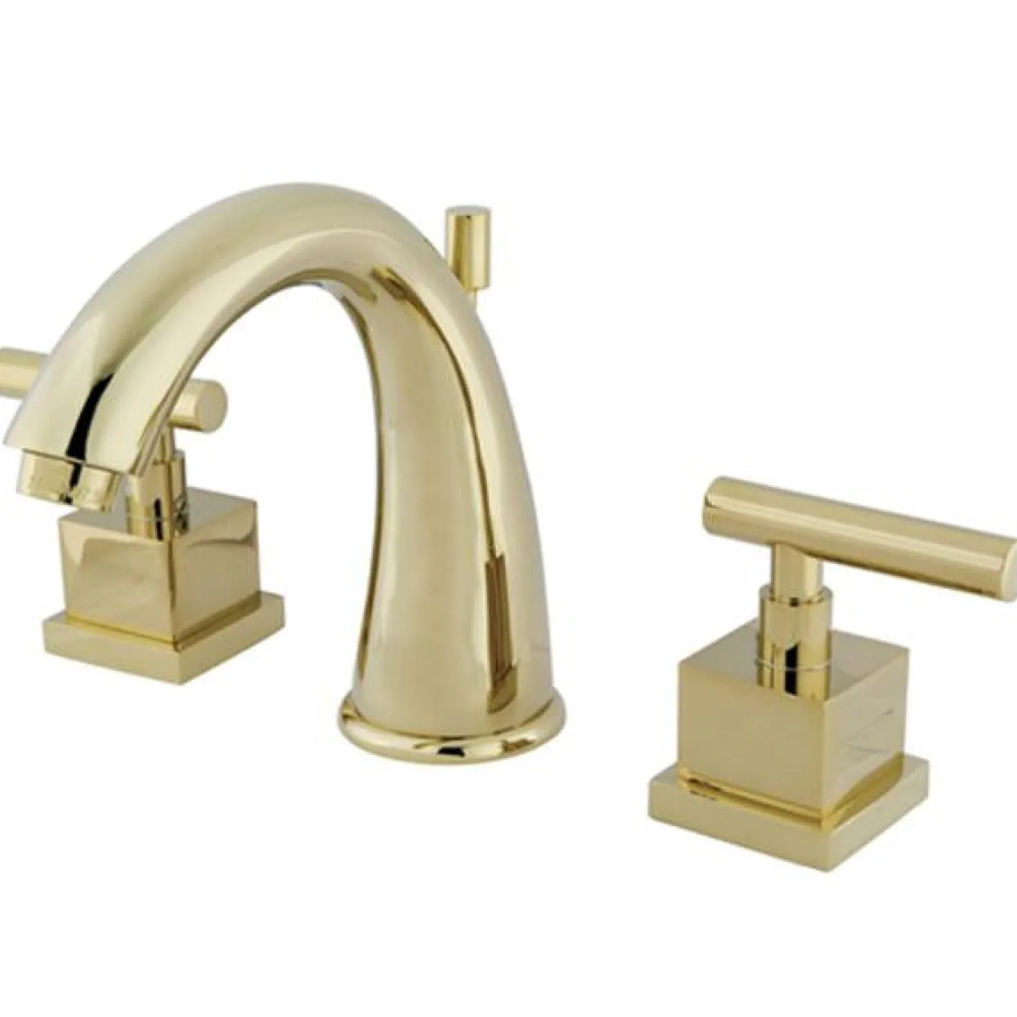 Kingston Brass Claremont Two Handle 8" to 16" Widespread Lavatory Faucet with Brass Pop-up