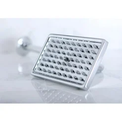 Kingston Brass Claremont 6" x 4" Square Shower Head with 12" Shower Arm in Polished Chrome