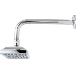 Kingston Brass Claremont 6" x 4" Square Shower Head with 12" Shower Arm in Polished Chrome
