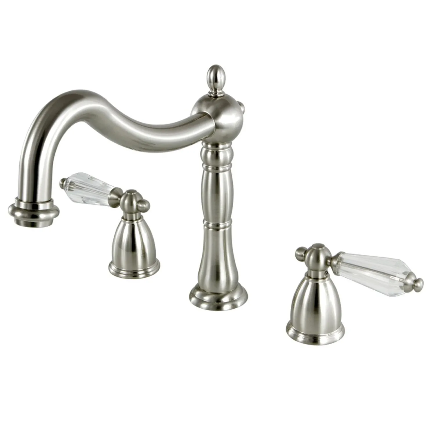 Kingston Brass Classic Roman Tub Filler with Tranlucent Handles