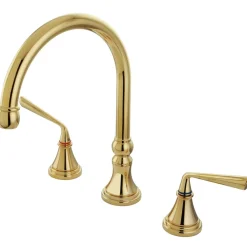 Kingston Brass Classic Silver Sage Two Handle Roman Tub Filler