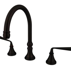 Kingston Brass Classic Silver Sage Two Handle Roman Tub Filler