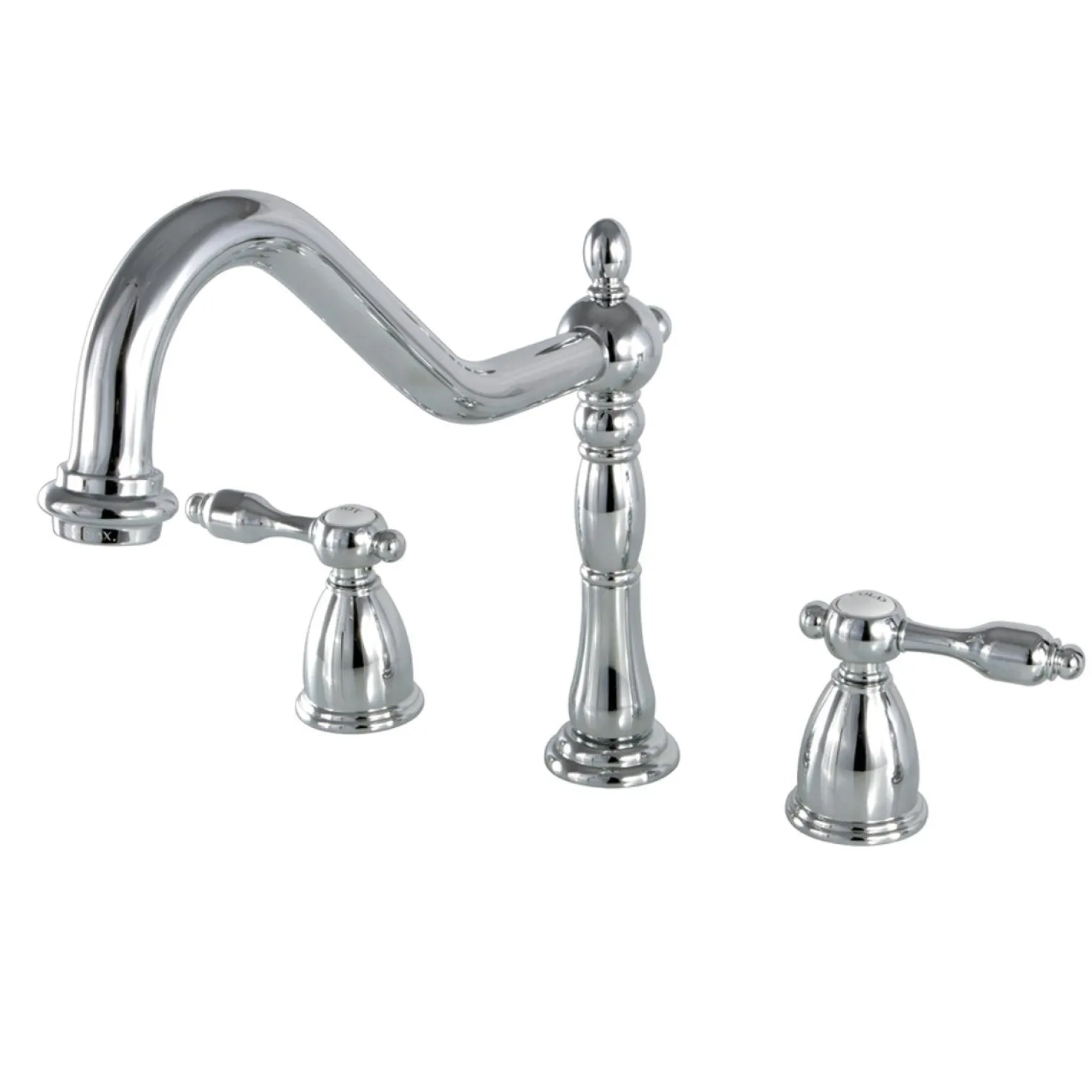 Kingston Brass Classic Tudor 8" Center Kitchen Faucet without Sprayer