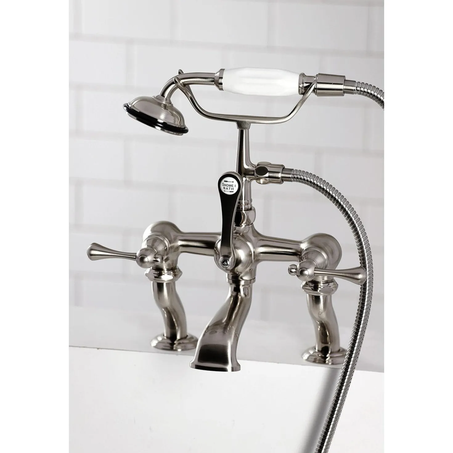 Kingston Brass Clawfoot Tub Faucet with Hand Shower