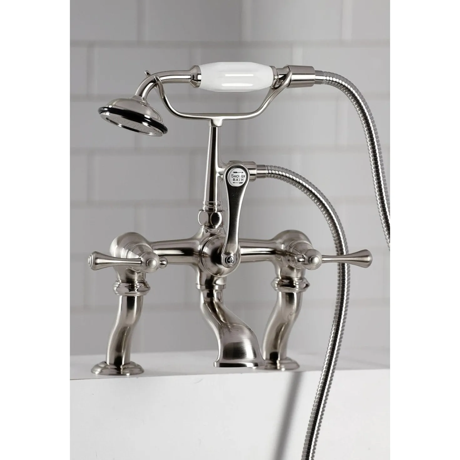 Kingston Brass Clawfoot Tub Faucet with Hand Shower