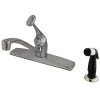 Kingston Brass Columbia Single Handle 8" Kitchen Faucet with Side Sprayer