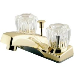 Kingston Brass Columbia Two Handle 4" Centerset Lavatory Faucet with Retail Pop-up