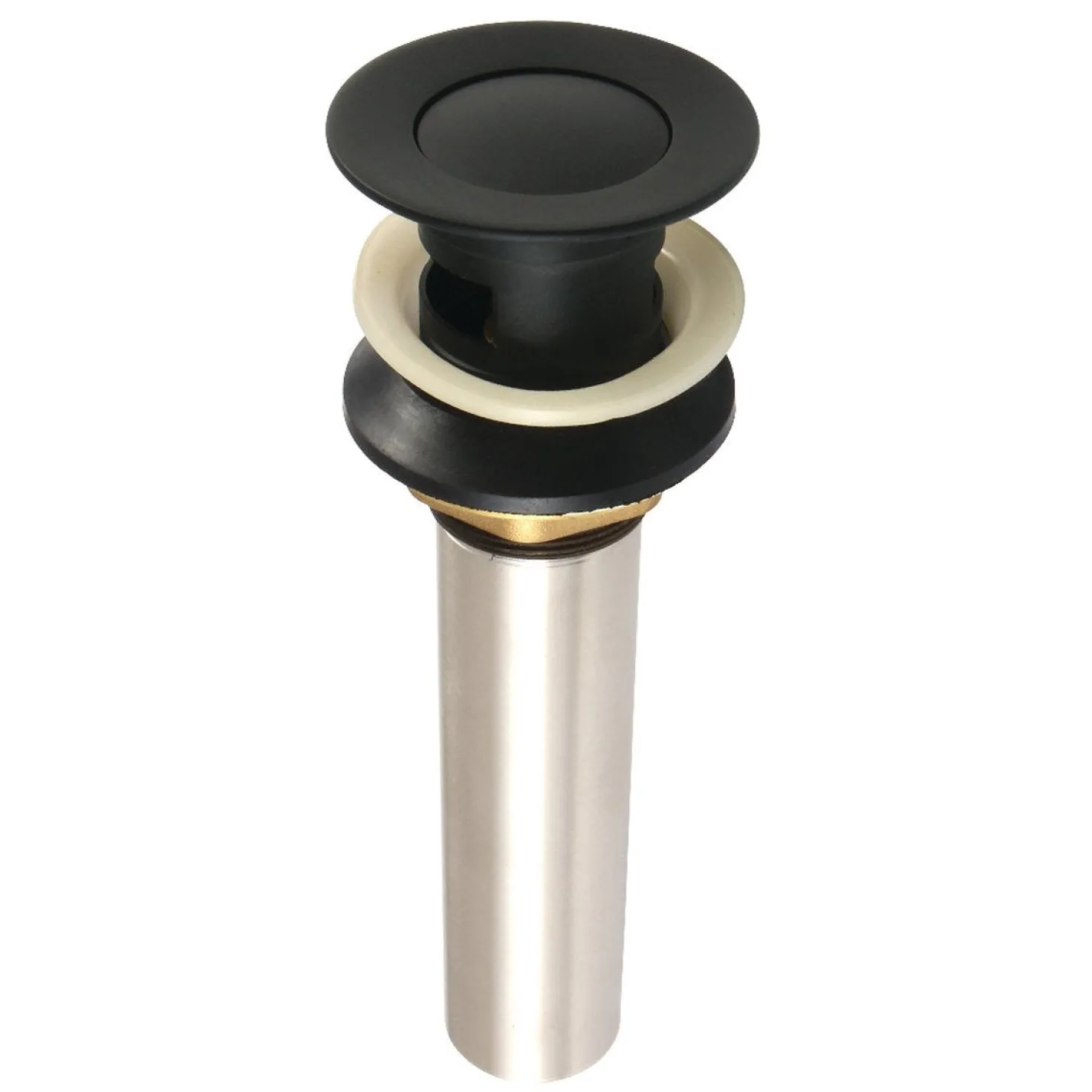 Kingston Brass Complement Push-Up Drain with Overflow