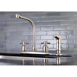 Kingston Brass Concord Centerset 4-Hole Kitchen Faucet