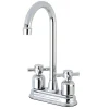 Kingston Brass Concord 4" Centerset High-Arch Spout Bar Faucet