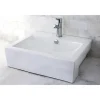 Kingston Brass Concord China Vessel Bathroom Sink with Overflow Hole