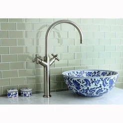 Kingston Brass Concord Contemporary Two Handle Vessel Sink Faucet