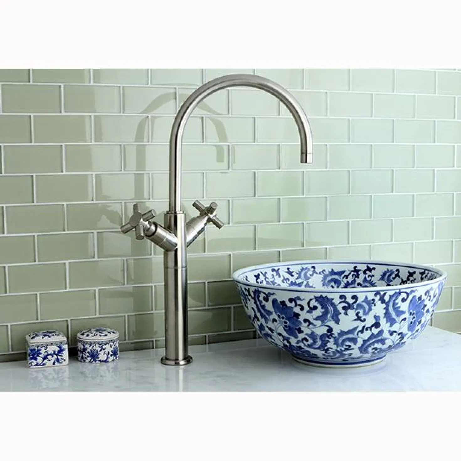 Kingston Brass Concord Contemporary Two Handle Vessel Sink Faucet