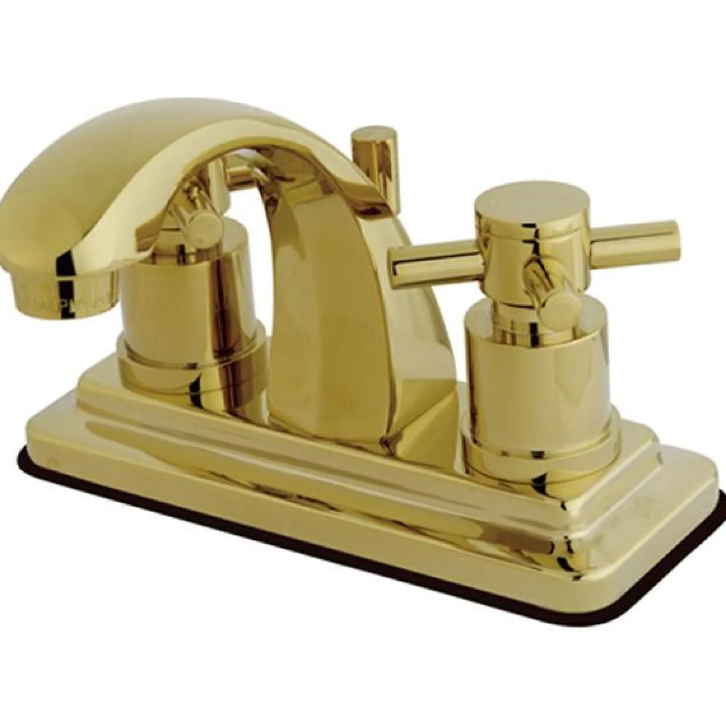 Kingston Brass Concord Contemporary Two Handle 4" Centerset Lavatory Faucet with Brass Pop-up