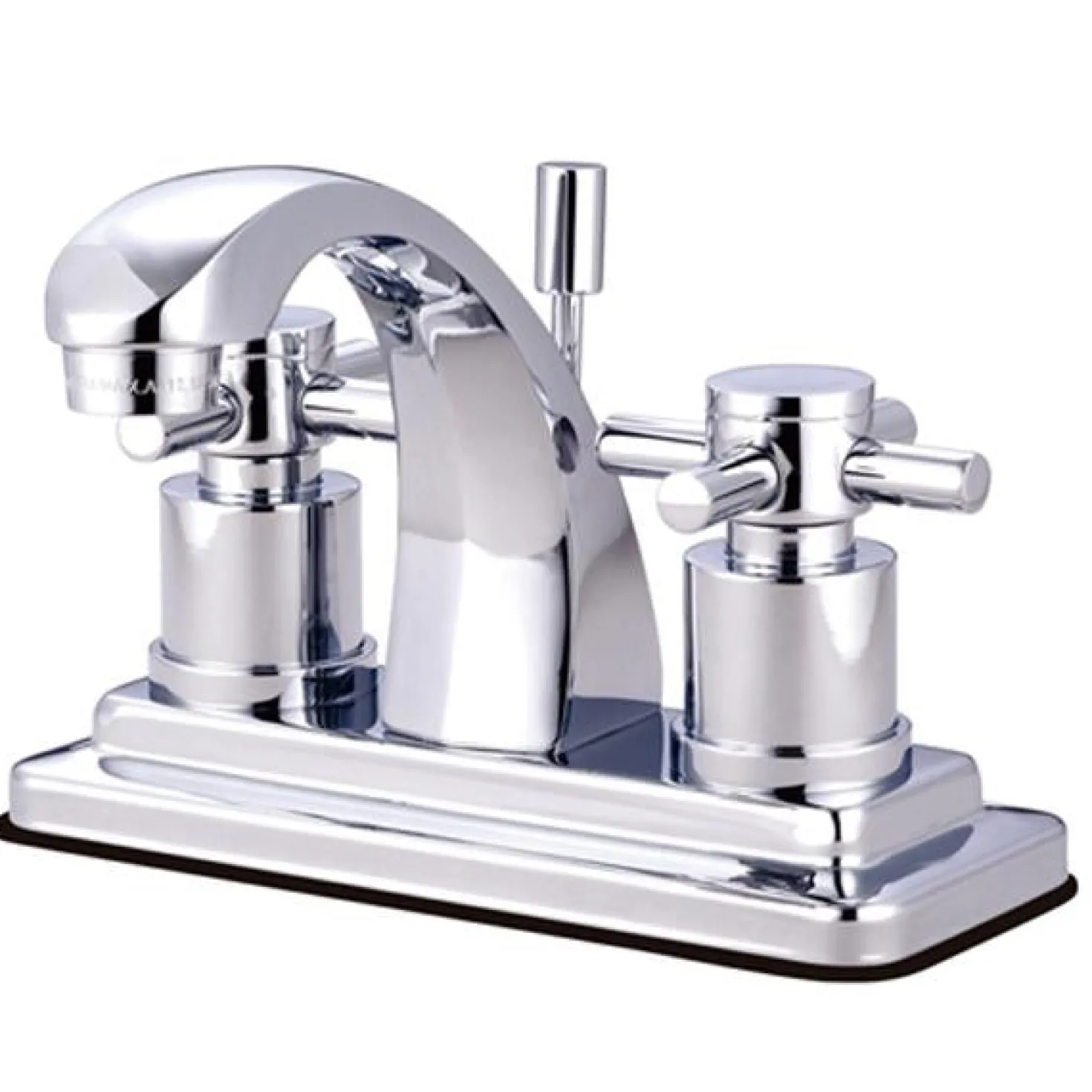 Kingston Brass Concord Contemporary Two Handle 4" Centerset Lavatory Faucet with Brass Pop-up