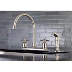 Kingston Brass Concord Deck Mount Centerset Kitchen Faucet