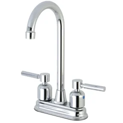 Kingston Brass Concord Deck Mount 4" Centerset High-Arch Spout Bar Faucet