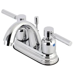 Kingston Brass Concord Deck Mount 4" Centerset Bathroom Faucet with Pop-Up Drain