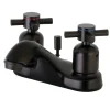 Kingston Brass Concord Deck Mount 4-Inch Centerset 3-Hole Bathroom Faucet