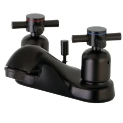Kingston Brass Concord Deck Mount 4-Inch Centerset 3-Hole Bathroom Faucet