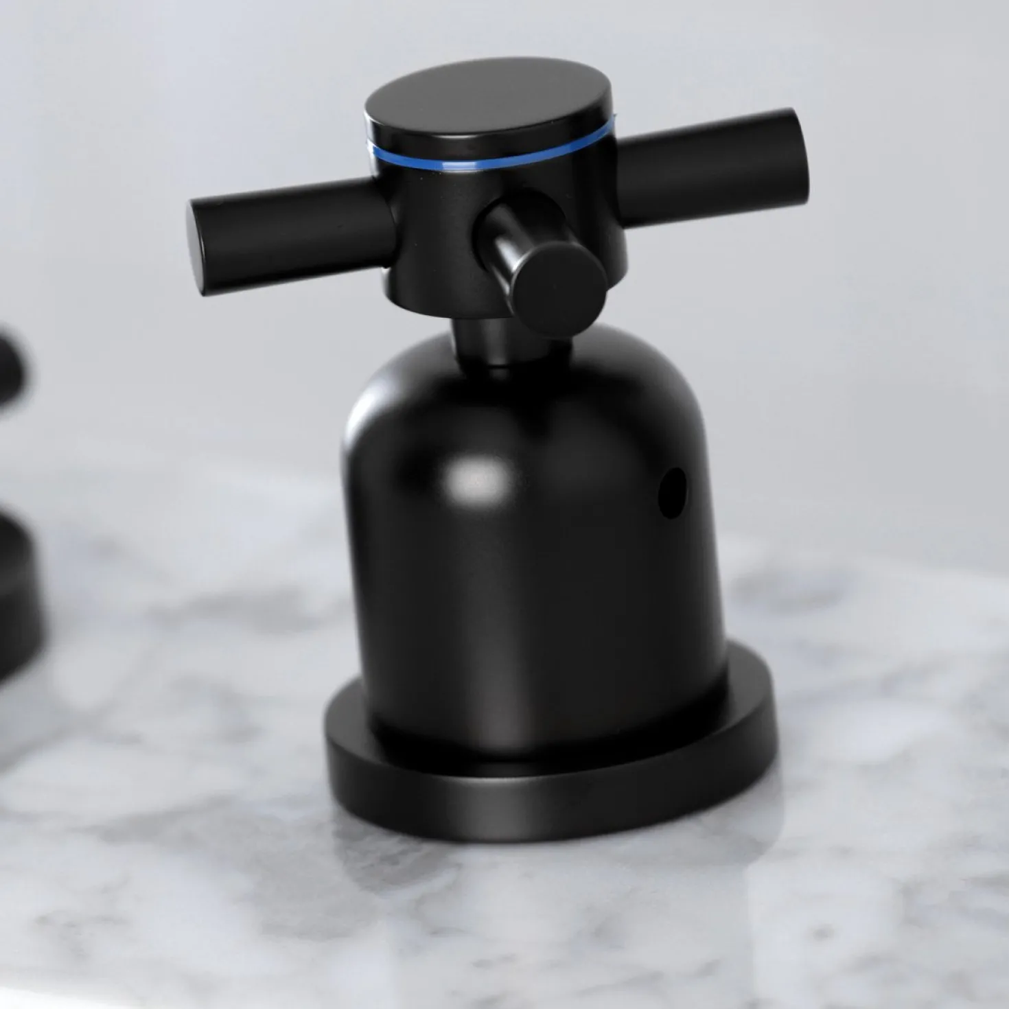 Kingston Brass Concord Deck Mount Widespread Bathroom Faucet with Brass Pop-Up