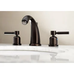 Kingston Brass Concord Deck Mount 8-Inch Widespread Bathroom Faucet