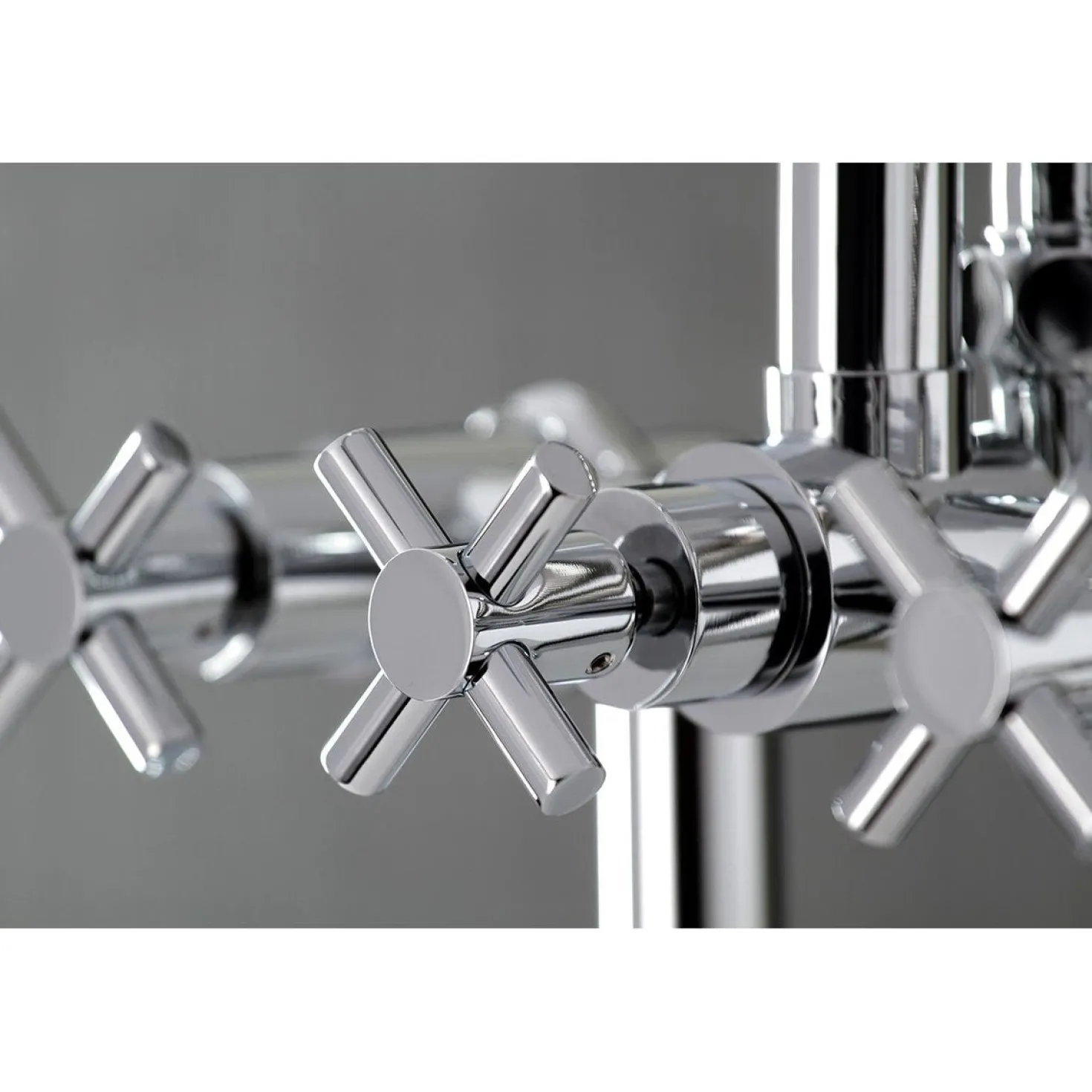 Kingston Brass Concord Deck Mount 2-Hole Tub Filler with Hand Shower