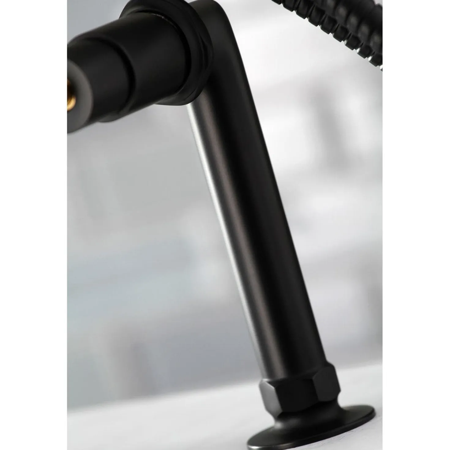 Kingston Brass Concord Deck Mount 2-Hole Tub Filler with Hand Shower