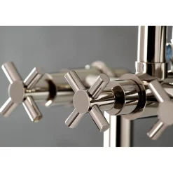 Kingston Brass Concord Deck Mount 2-Hole Tub Filler with Hand Shower
