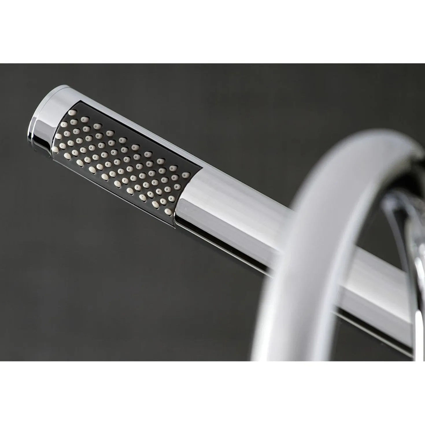 Kingston Brass Concord Deck Mount 2-Hole Tub Filler with Hand Shower