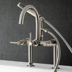 Kingston Brass Concord Deck Mount Tub Filler with Hand Shower