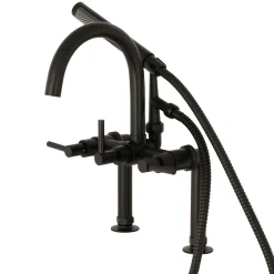 Kingston Brass Concord Deck Mount Tub Filler with Hand Shower