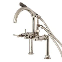 Kingston Brass Concord Deck Mount Tub Filler with Hand Shower