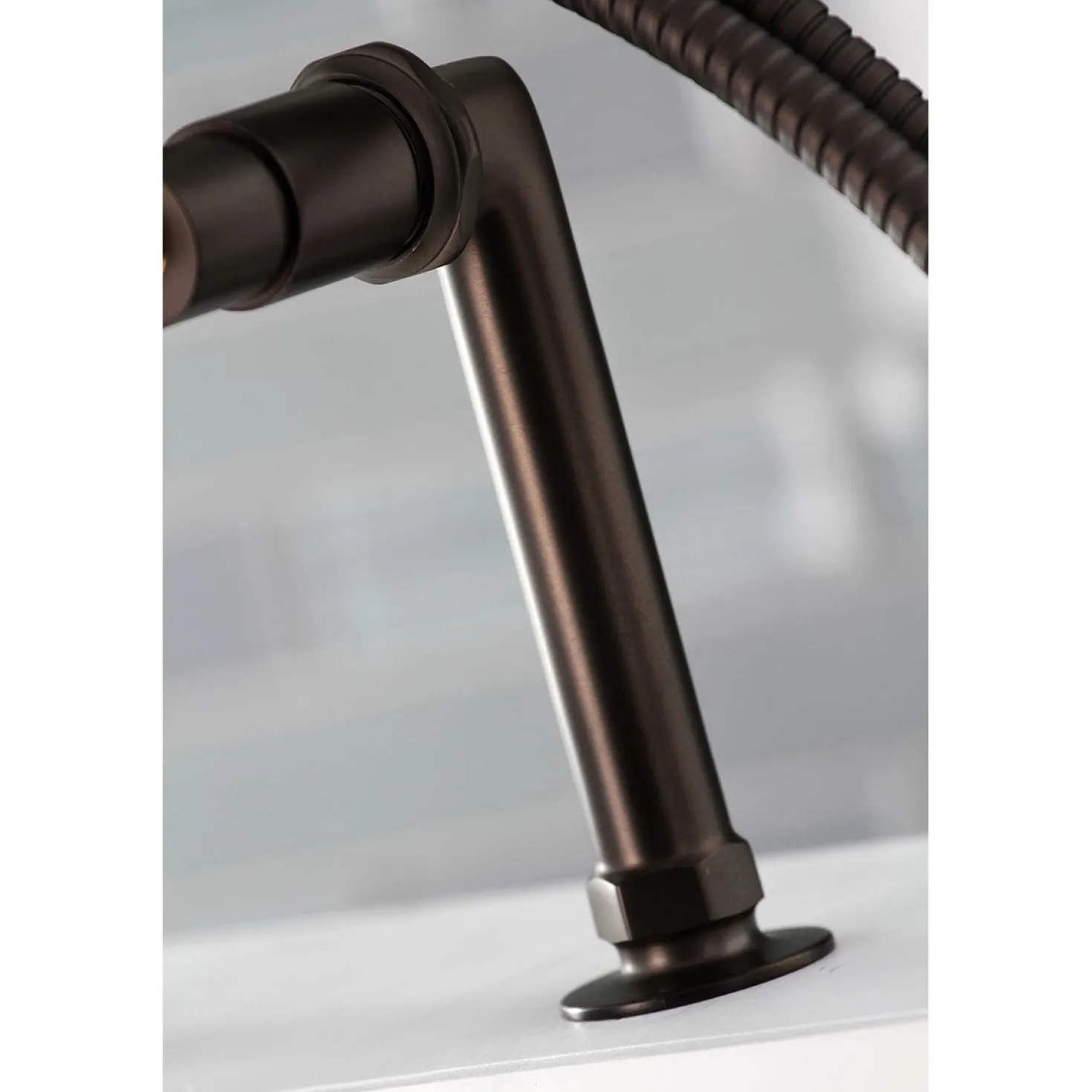 Kingston Brass Concord Deck Mount Tub Filler with Hand Shower