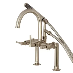 Kingston Brass Concord Deck Mount Tub Filler with Hand Shower