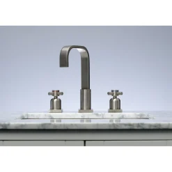 Kingston Brass Concord Fauceture Deck Mount 8-Inch Widespread Bathroom Faucet