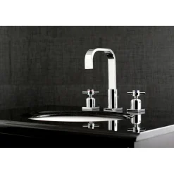 Kingston Brass Concord Fauceture Deck Mount 8-Inch Widespread Bathroom Faucet