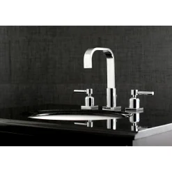 Kingston Brass Concord Fauceture 3-Hole 8-Inch Widespread Bathroom Faucet