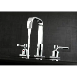 Kingston Brass Concord Fauceture 3-Hole 8-Inch Widespread Bathroom Faucet