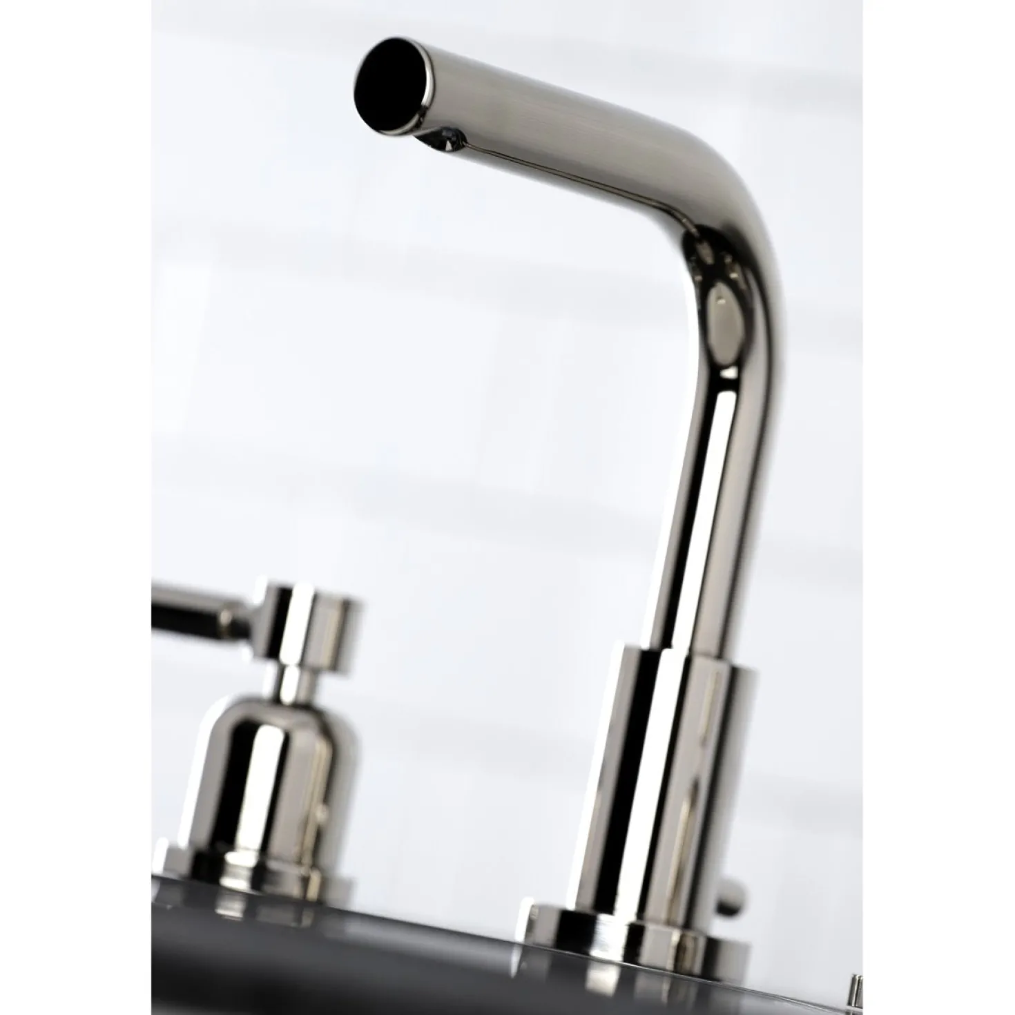Kingston Brass Concord Fauceture 8-Inch Widespread Deck Mount Bathroom Faucet
