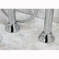 Kingston Brass Concord Floor Mount Freestanding Tub Filler with Hand Shower