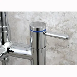 Kingston Brass Concord Floor Mount Freestanding Tub Filler with Hand Shower