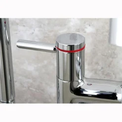 Kingston Brass Concord Floor Mount Freestanding Tub Filler with Hand Shower