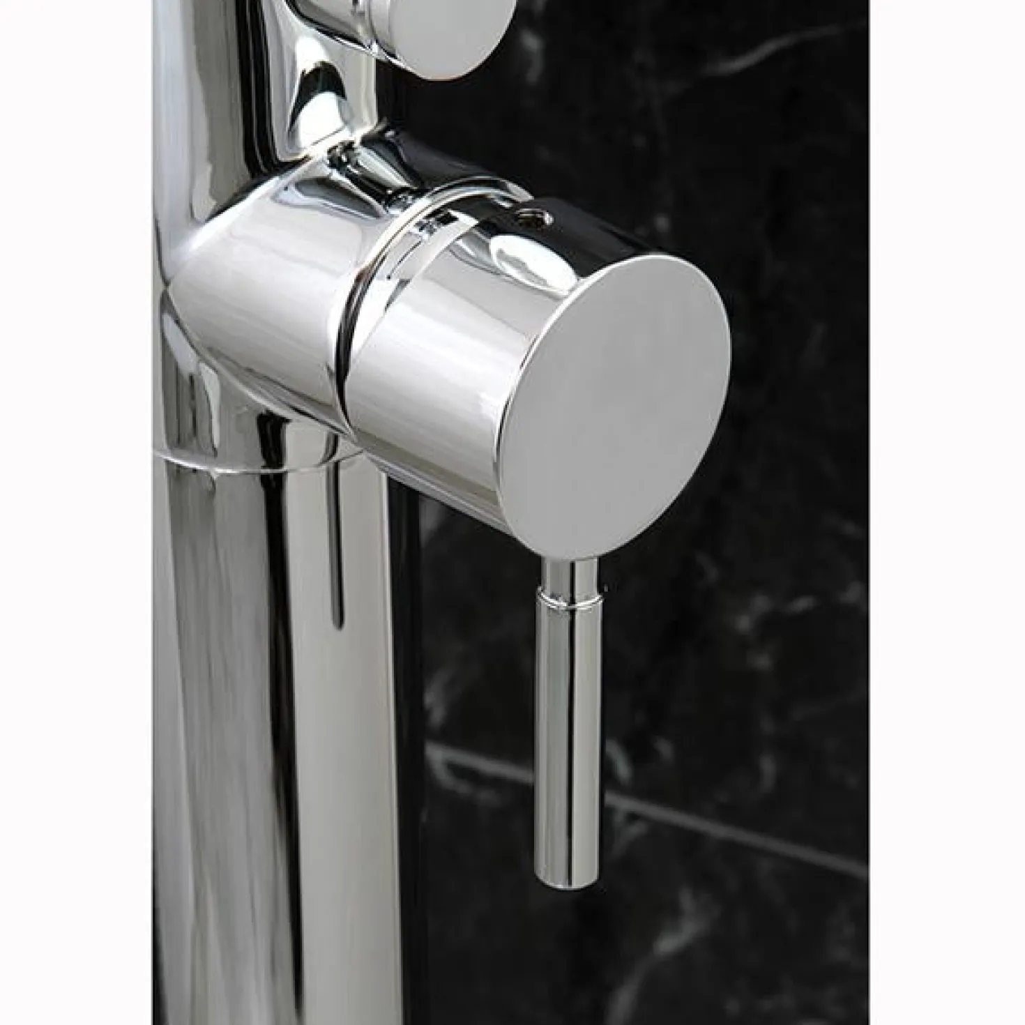Kingston Brass Concord Floor Mount Tub Filler with Hand Shower