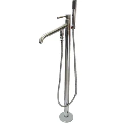 Kingston Brass Concord Floor Mount Tub Filler with Hand Shower