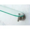 Kingston Brass Concord Glass Shelf in Satin Nickel