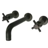 Kingston Brass Concord 2-Handle 3-Hole Wall Mount Bathroom Faucet