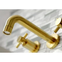 Kingston Brass Concord 2-Handle 3-Hole Wall Mount Bathroom Faucet