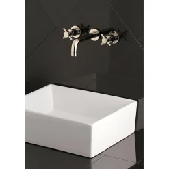 Kingston Brass Concord 2-Handle 3-Hole Wall Mount Bathroom Faucet
